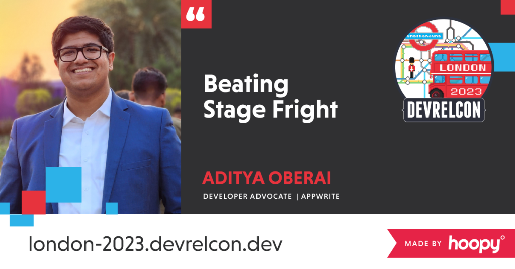 Aditya Oberai is speaking at DevRelCon London 2023