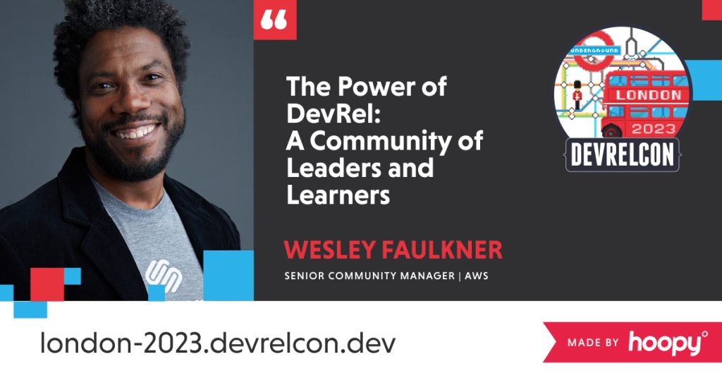 Wesley Faulkner is speaking at DevRelCon London 2023