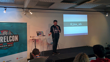Joe Nash speaking at DevRelCon London 2015